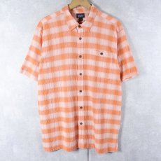 画像1: 2019SS Patagonia チェック柄 ちりめん A/Cシャツ L (1)
