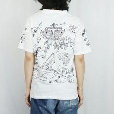 画像4: 90's MICHIGAN RAG CO. USA製 "Noah's Ark" プリントTシャツ M (4)