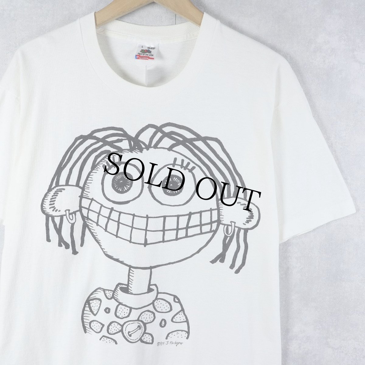 画像1: 90's J. Rodgers USA製 アートプリントTシャツ L (1)