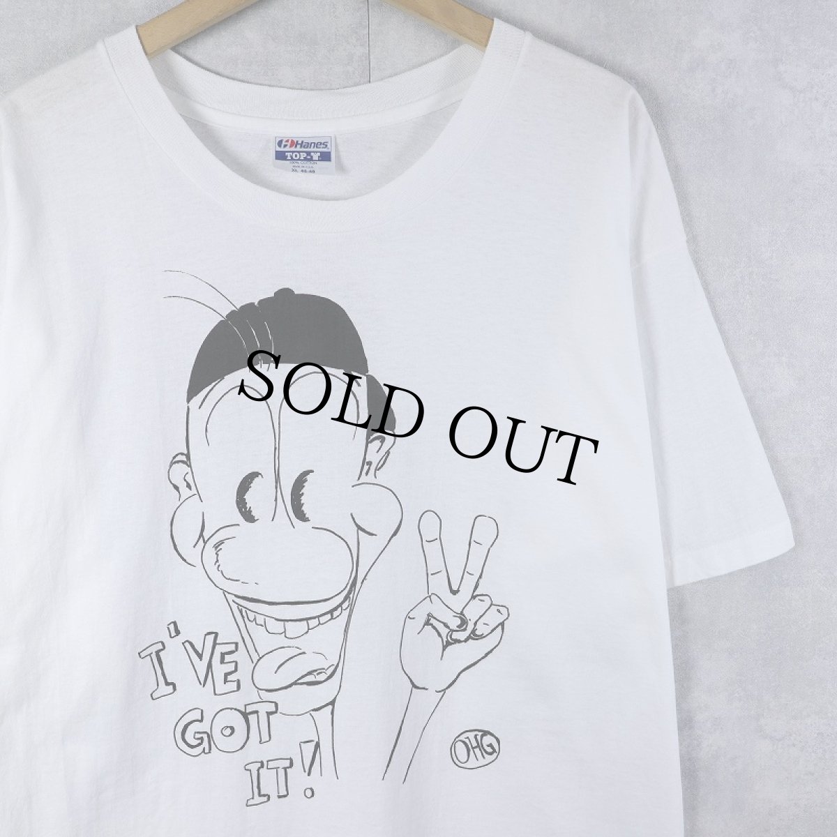 画像1: 90's USA製 "I'VE GOT IT!" イラストプリントTシャツ XL (1)
