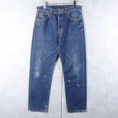 画像1: 2000's Levi's 501 USA製 デニムパンツ W32 (1)