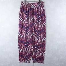 画像1: 90's ZUBAZ ゼブラ柄 コットンイージーパンツ XL (1)