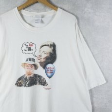 画像1: 2000's Dougie Wear "You Will Vote for ME!!" 政治風刺 フォトプリントTシャツ 2XL (1)