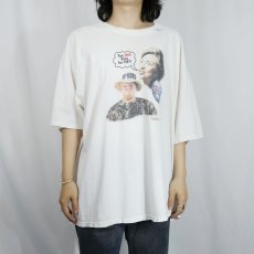 画像2: 2000's Dougie Wear "You Will Vote for ME!!" 政治風刺 フォトプリントTシャツ 2XL (2)