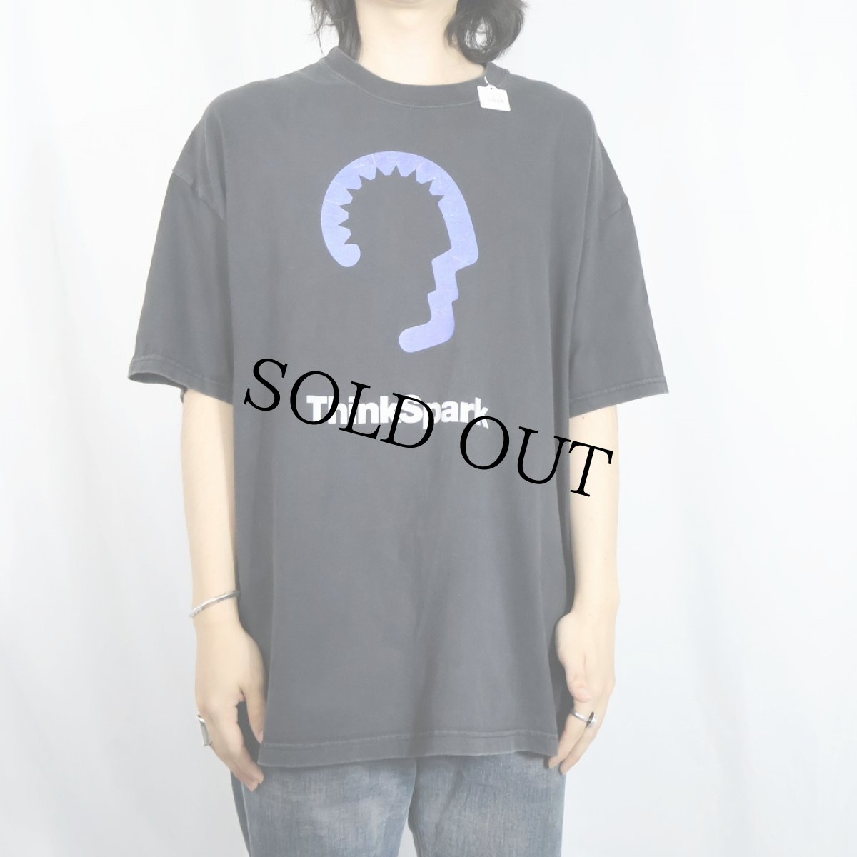画像3: ThinkSpark "Always thinking." プリントTシャツ BLACK XL (3)