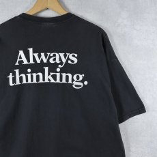 画像2: ThinkSpark "Always thinking." プリントTシャツ BLACK XL (2)