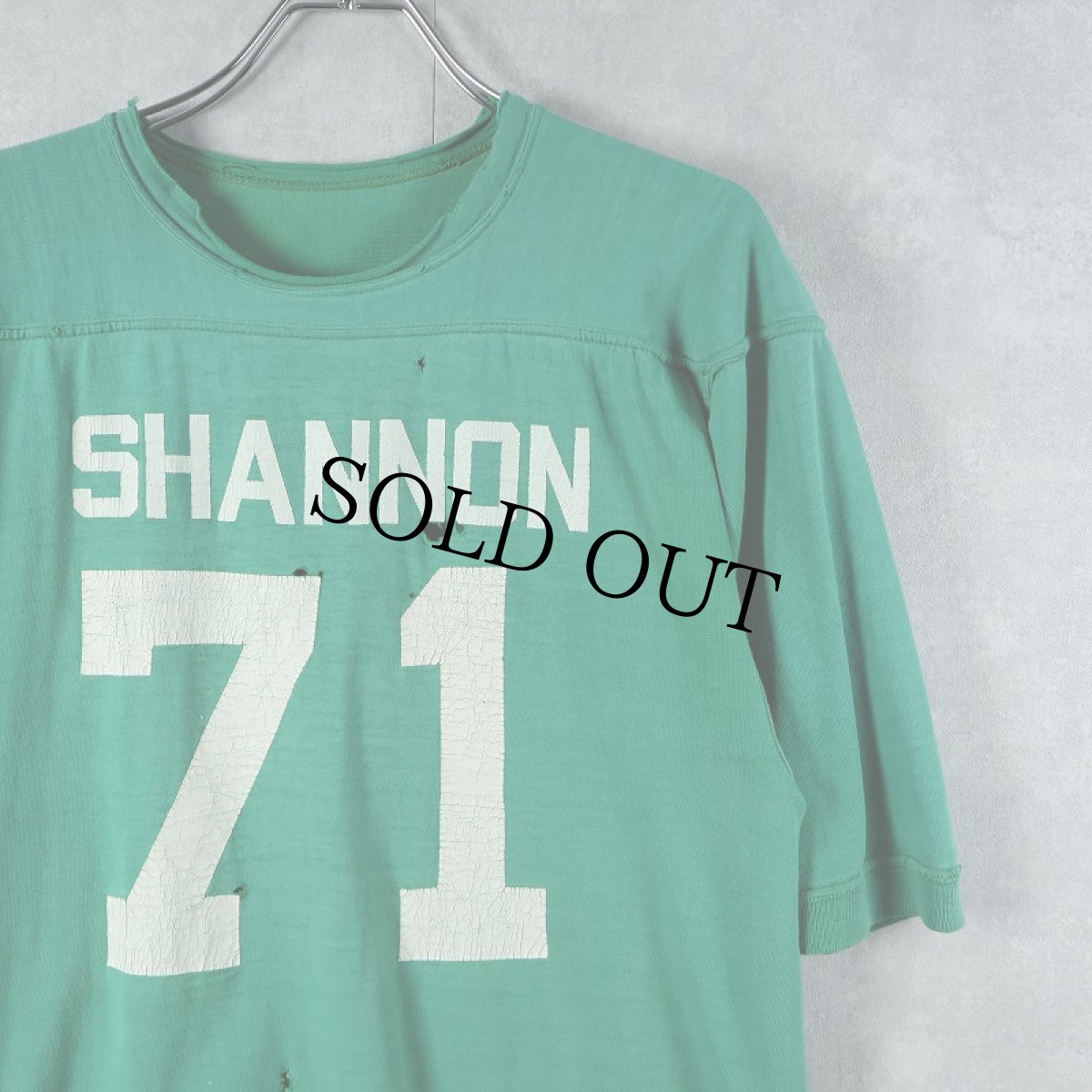 画像1: 70〜80's USA製 "SHANNON 71" フットボールTシャツ M (1)