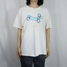 画像2: 2000's "(wiener)" バルーンアートプリントTシャツ L (2)