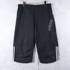 画像1: adidas ポリエステル×コットンイージーショーツ BLACK M (1)