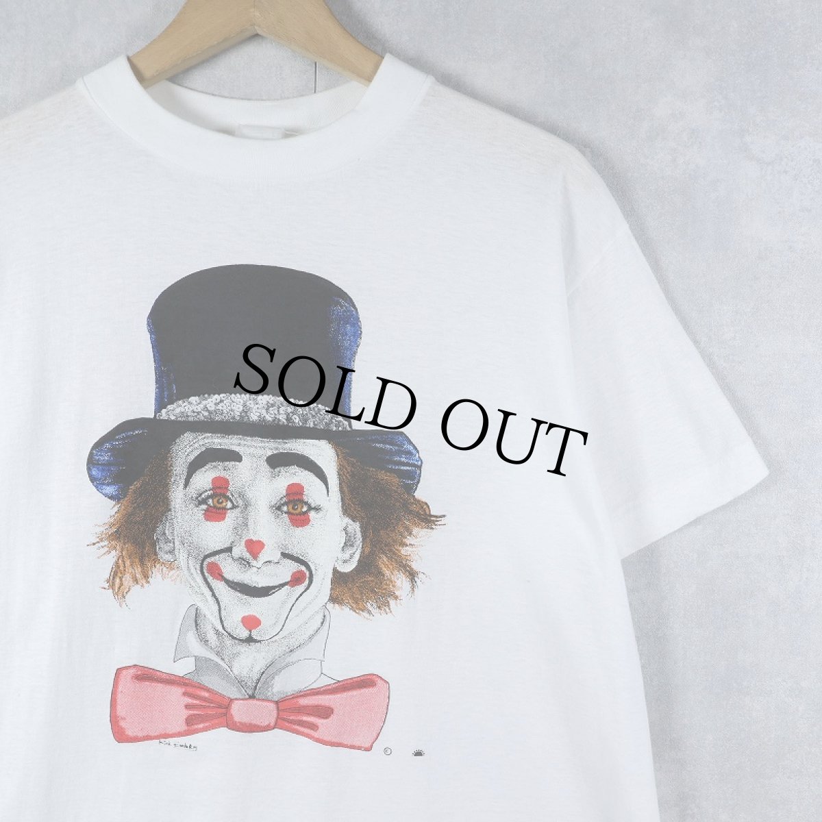 画像1: 90's Rick Embry "CLOWN" プリントTシャツ L (1)
