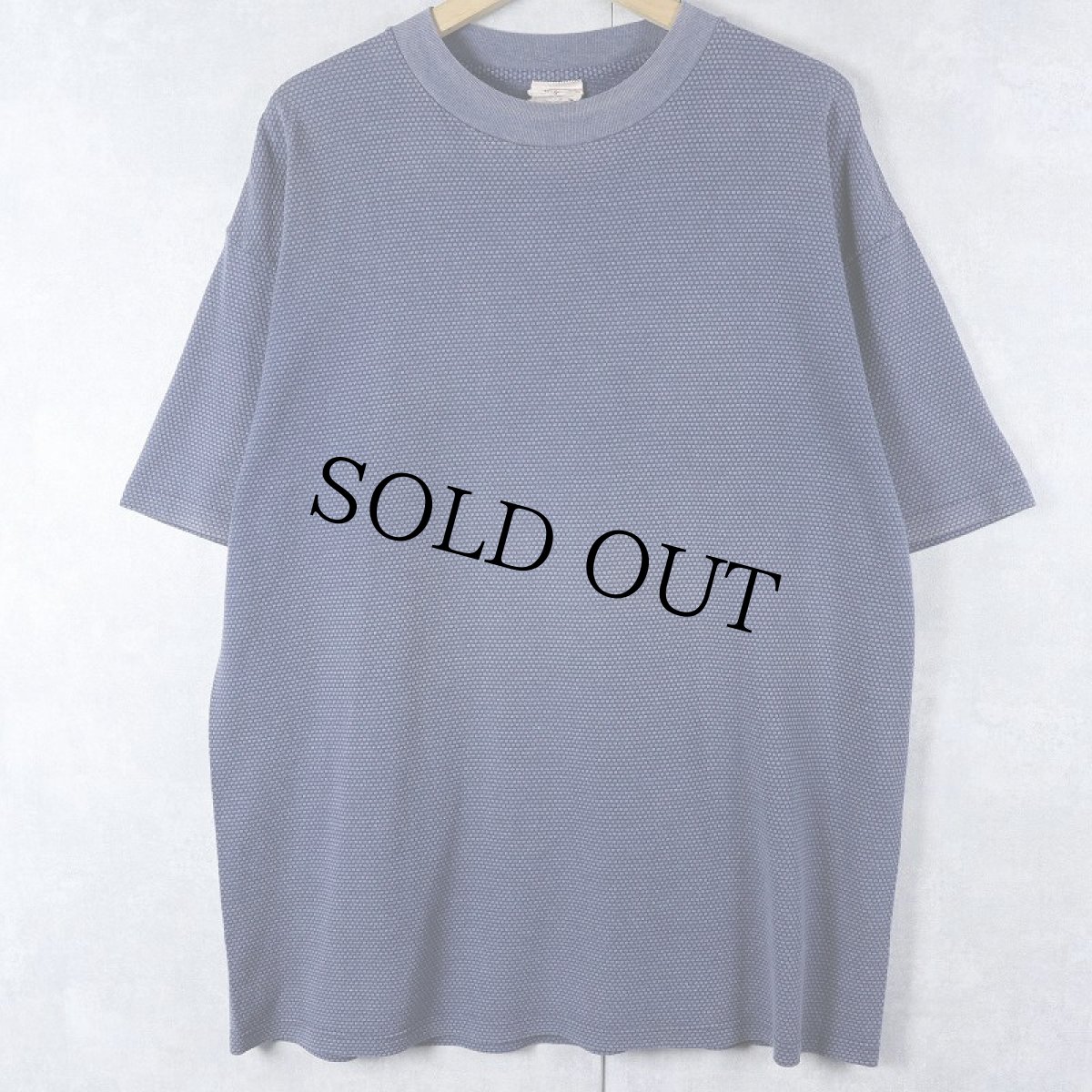 画像1: 90's SPECIAL T CANADA製 ハニカム 無地Tシャツ NAVY XL (1)