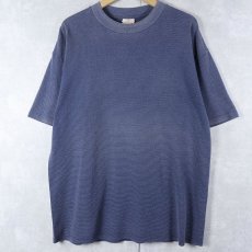 画像1: 90's SPECIAL T CANADA製 ハニカム 無地Tシャツ NAVY XL (1)