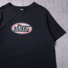 画像1: STUSSY ロゴプリントTシャツ BLACK L (1)