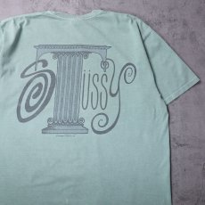 画像1: STUSSY "Column" プリントTシャツ L (1)