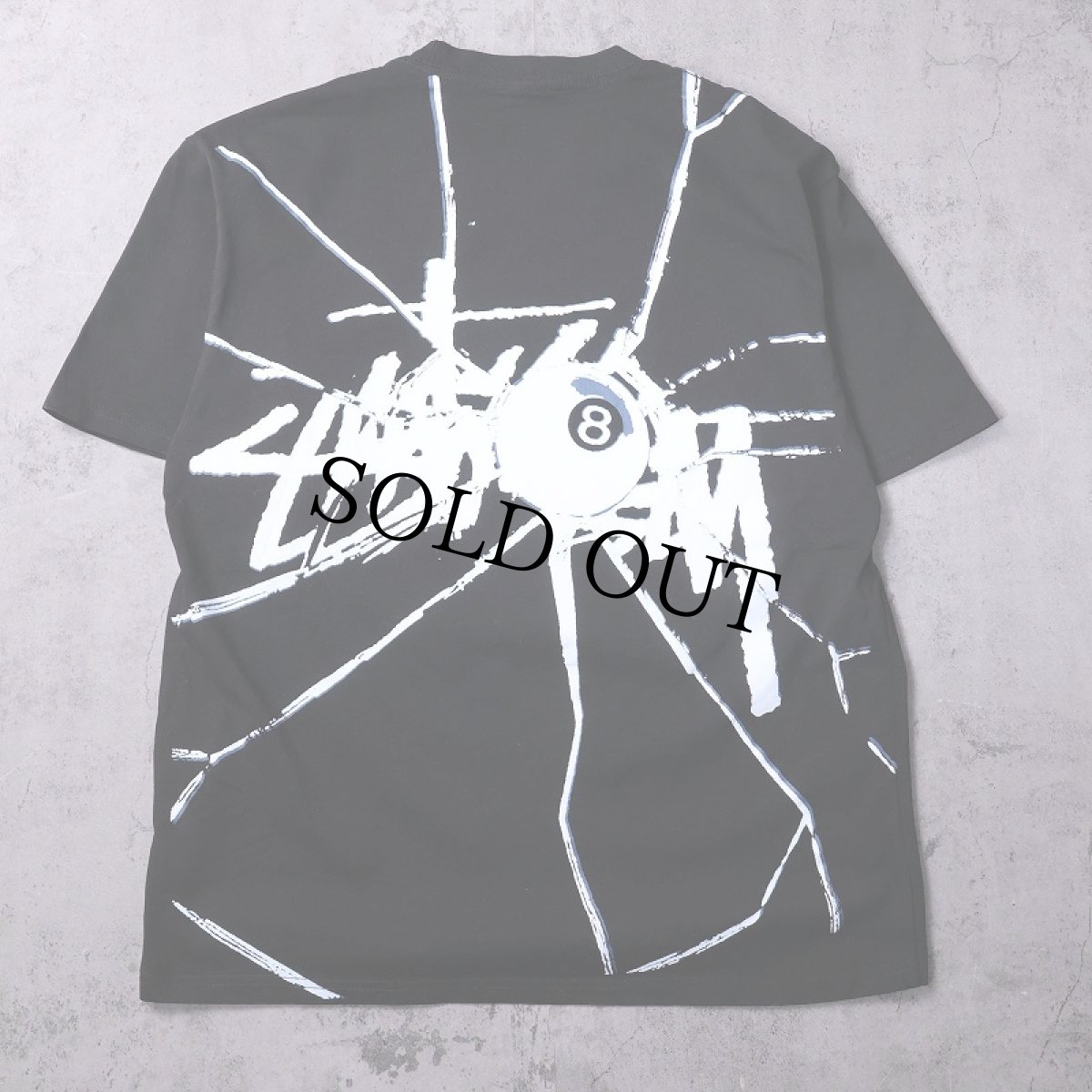 画像1: STUSSY USA製 "SHATTERED" プリントTシャツ BLACK M (1)