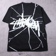 画像1: STUSSY USA製 "SHATTERED" プリントTシャツ BLACK M (1)