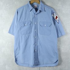 画像1: 60's Topps マチ付き コットンワークシャツ (1)