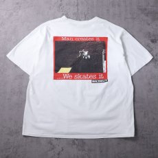 画像1: 90's BALZOUT USA製 "Man creates it..." フォトプリントTシャツ XL (1)