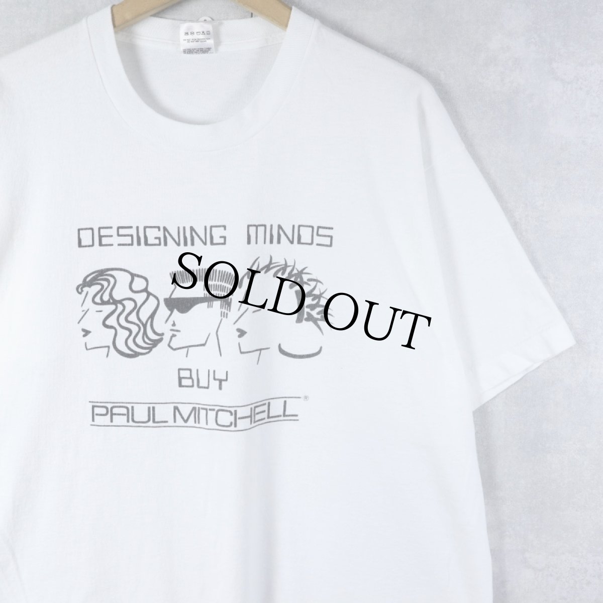 画像1: 90's PAUL MITCHELL USA製 ヘアケアブランド イラストプリントTシャツ XL (1)