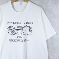 画像1: 90's PAUL MITCHELL USA製 ヘアケアブランド イラストプリントTシャツ XL (1)