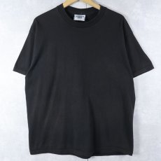 画像1: 90's Lee USA製 無地Tシャツ BLACK L (1)