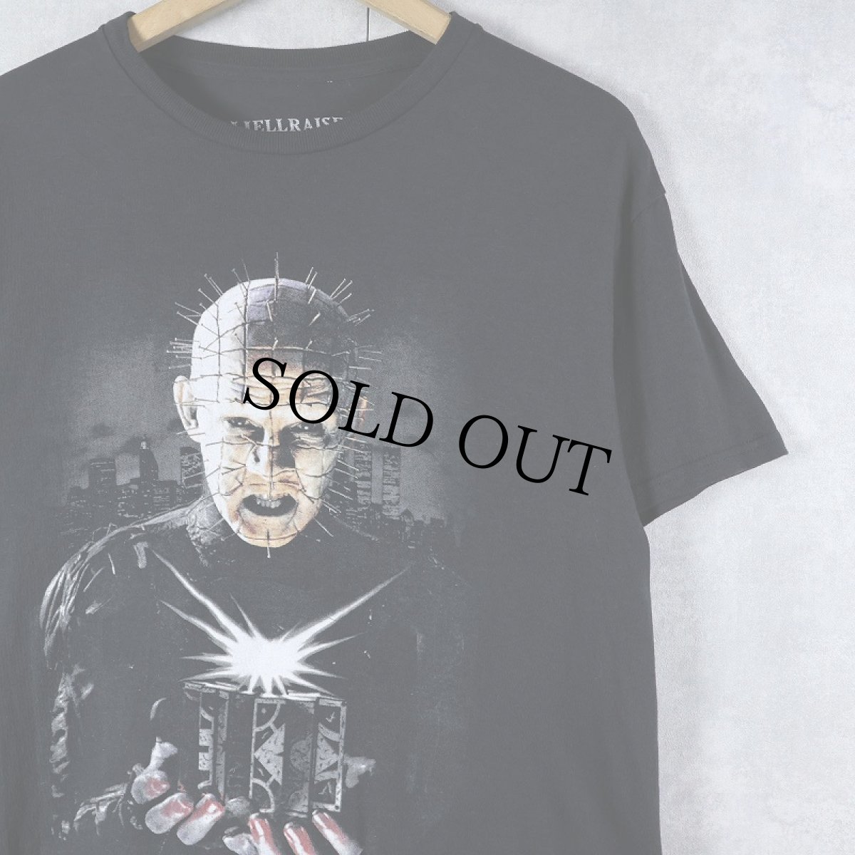 画像1: Hellraiser ホラー映画 プリントTシャツ BLACK M (1)
