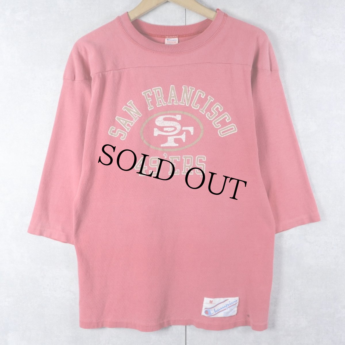 画像1: 80's Champion トリコタグ USA製 "SAN FRANCISCO 49’ERS" フットボールTシャツ M (1)
