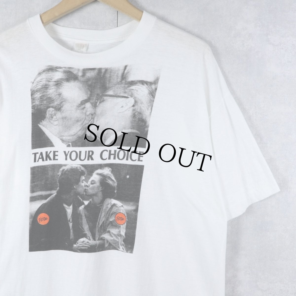 画像1: 〜90’s "TAKE YOUR CHOICE" フォトプリントTシャツ XL  (1)