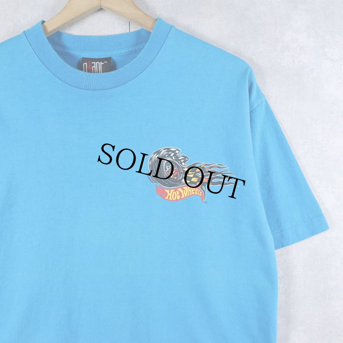 画像2: 90's Hot Wheels USA製 玩具メーカー ロゴプリントTシャツ XL (2)