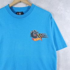 画像2: 90's Hot Wheels USA製 玩具メーカー ロゴプリントTシャツ XL (2)