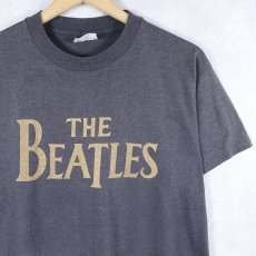 画像1: 80〜90's THE BEATLES USA製 ロックバンド ロゴプリントTシャツ L (1)
