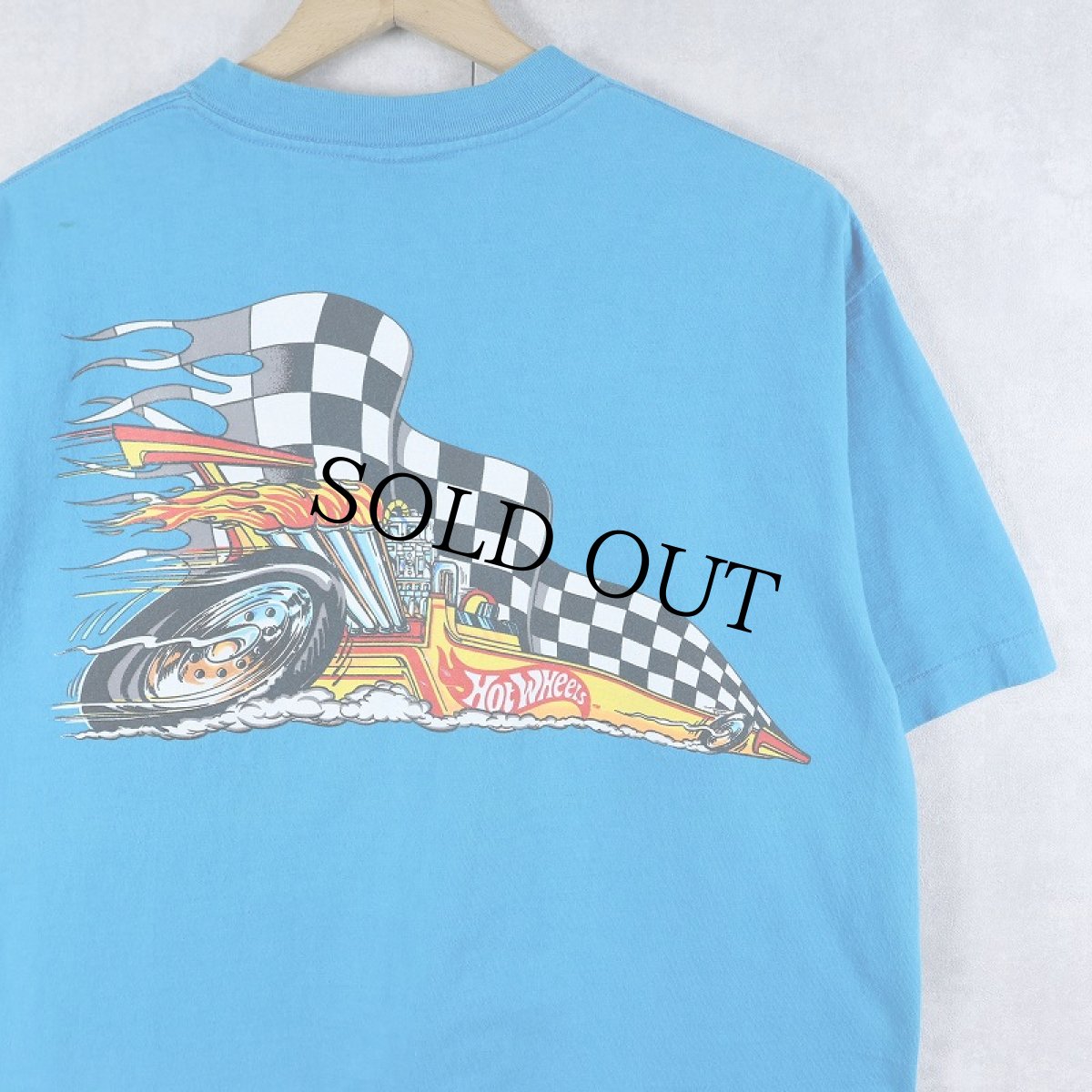 画像1: 90's Hot Wheels USA製 玩具メーカー ロゴプリントTシャツ XL (1)