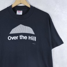 画像1: 80's USA製 "Over the Hill" プリントTシャツ BLACK L (1)