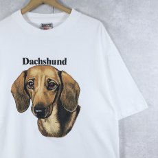 画像1: 90's USA製 "Dachshund" 犬プリントTシャツ XL (1)
