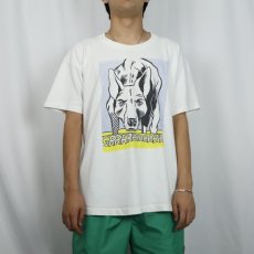 画像2: 90's Roy Lichtenstein USA製 "GRRRRRRRRRRRR!!" アートプリントTシャツ XL (2)