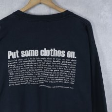 画像2: "What are you wearing?" ピクトグラムプリントロンT L (2)