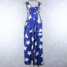 画像2: UNKNOWN 星柄 コットンオーバーオール (2)