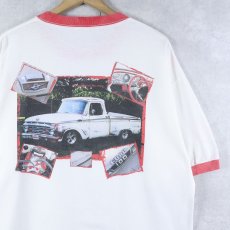 画像1: Ford "F-100" 車プリントリンガーTシャツ (1)