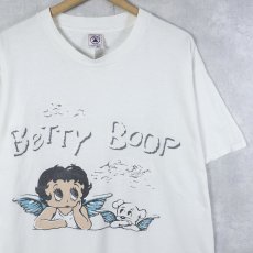 画像1: 90's Betty Boop & Pudgy キャラクタープリントTシャツ L (1)