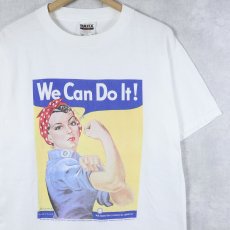 画像1: "We Can Do It!" 第二次世界大戦 ポスタープリントTシャツ M (1)