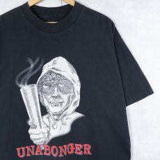 画像1: 90's〜 "UNABONGER" パロディプリントTシャツ BLACK (1)