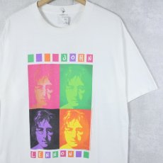 画像1: 2000's JOHN LENNON ミュージシャンプリントTシャツ L (1)