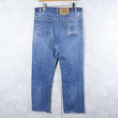 画像2: 90's Levi's 517 USA製 オレンジタブ カットオフデニムパンツ W34 (2)