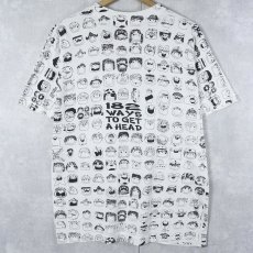 画像2: 90's GAY M. Zurich USA製 "182 Ways to Get a Head" 総柄 イラストプリントTシャツ M (2)