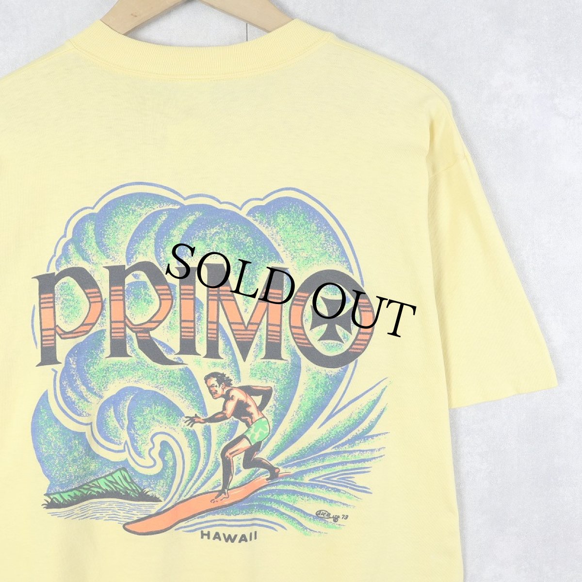 画像2: 70's USA製 "PRIMO" ビールブランド プリントTシャツ L (2)