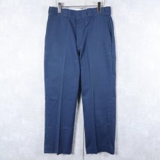 画像1: 80's Dickies USA製 ワークパンツ NAVY W31 (1)