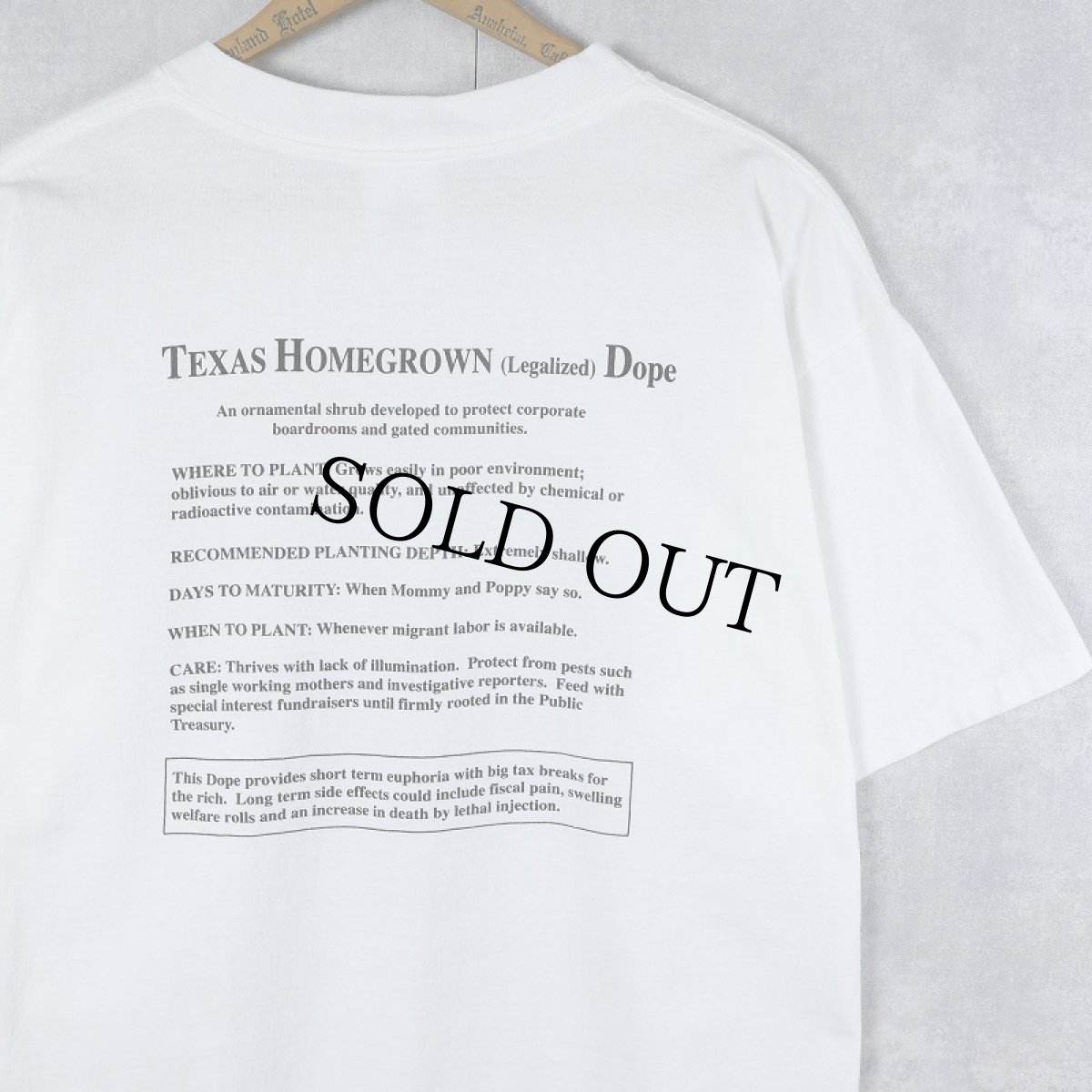 画像2: 2000's George Bush USA製 "HOMEGROWN DOPE" 元大統領 風刺画プリントTシャツ L (2)