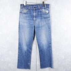 画像1: 90's Levi's 517 USA製 オレンジタブ カットオフデニムパンツ W34 (1)