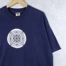 画像1: Rusted Root ロックバンドプリントTシャツ NAVY XL (1)