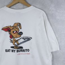 画像1: "Eat My Burrito" エロプリントTシャツ XL (1)